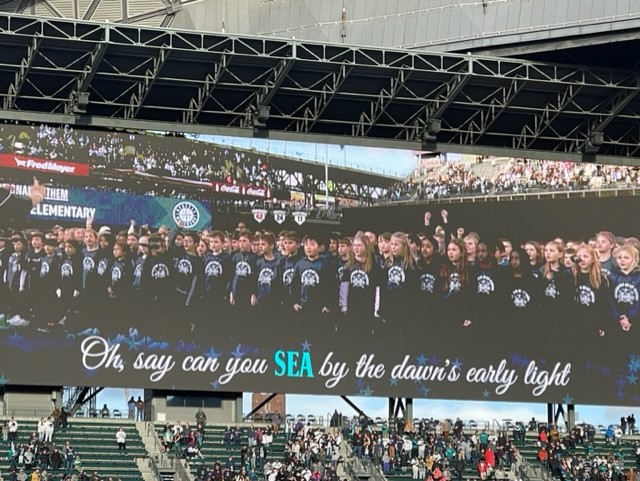 Coug night at the Mariners game!