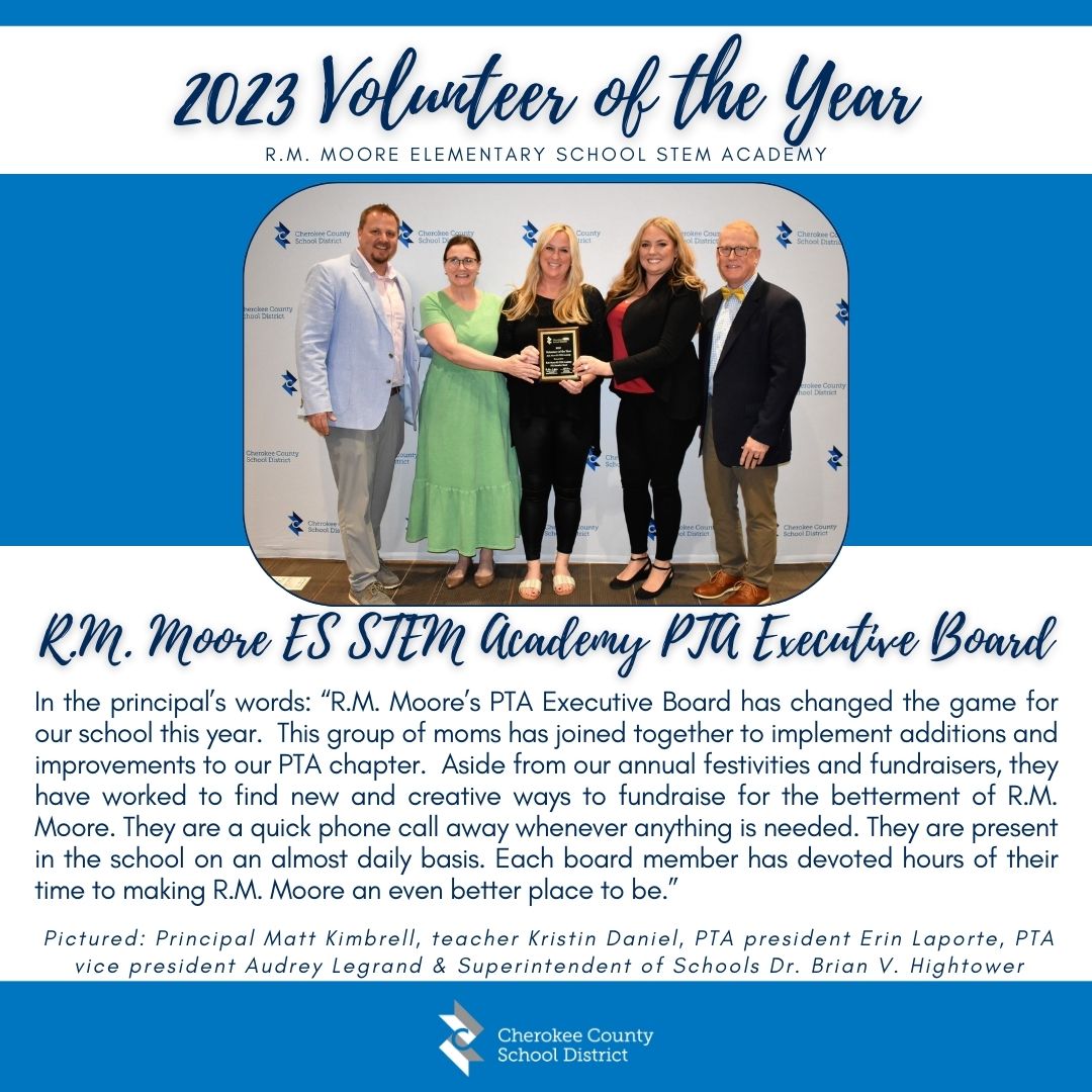 Meet a CCSD 2023 Volunteer of the Year: R.M. Moore ES STEM Academy PTA ...