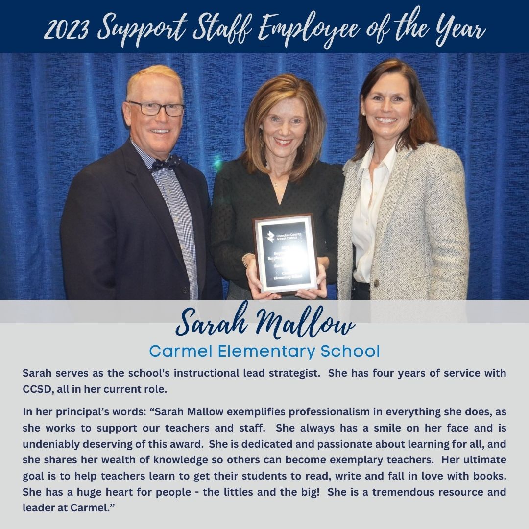 Meet a CCSD 2023 Support Staff Employee of the Year Sarah Mallow of