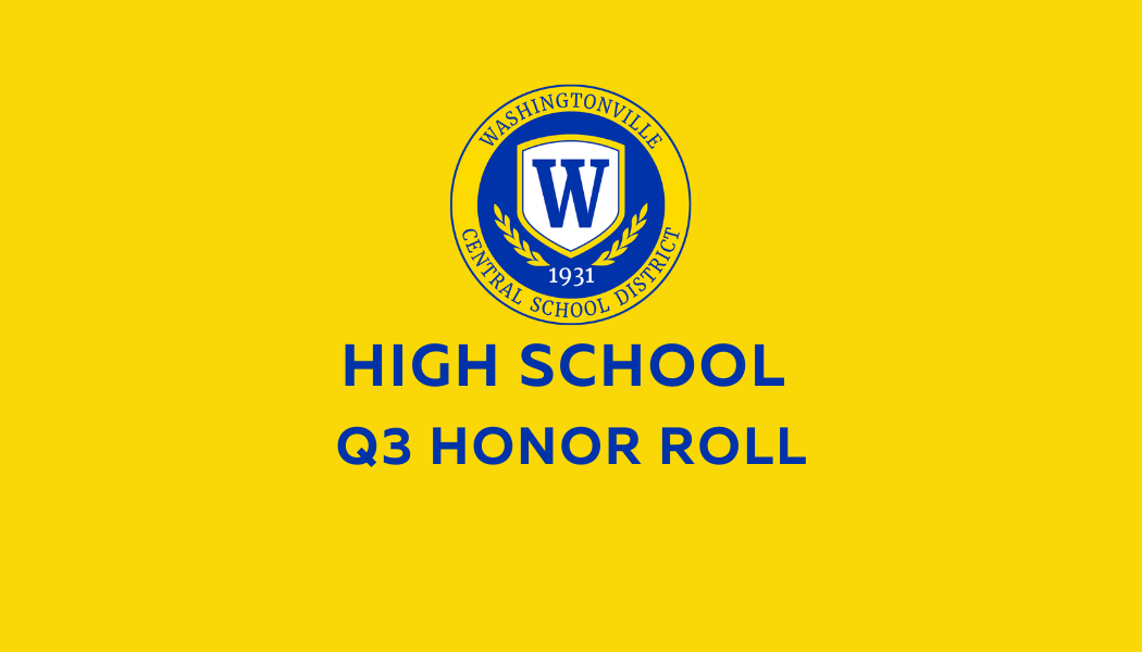 High School Q3 Honor Roll News Story Washingtonville High School
