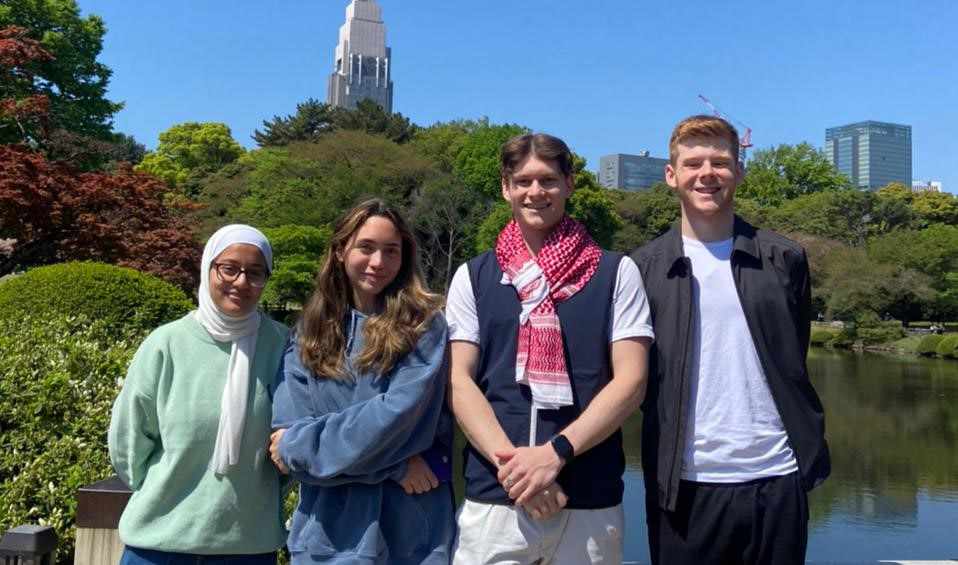 Students accompany HM on Japan trip | School News