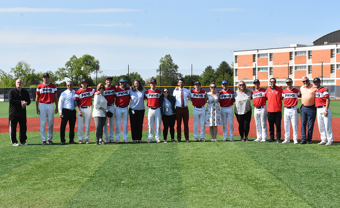 Plymouth Whitemarsh High School baseball players honor teachers