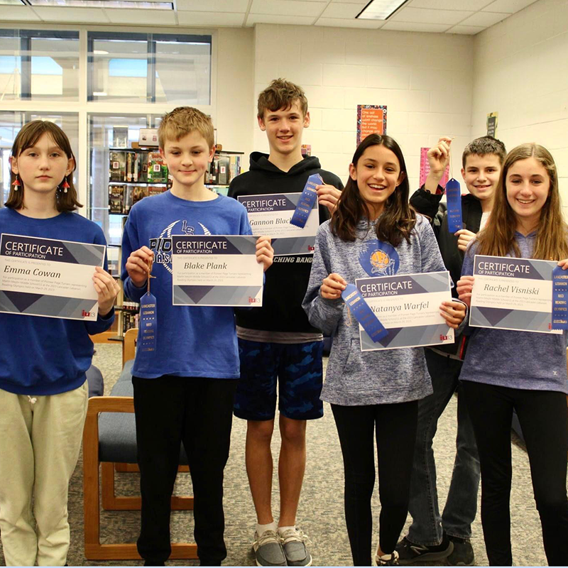 Pioneer Pageturners Win Blue Ribbons in IU13 Reading Olympics | Details