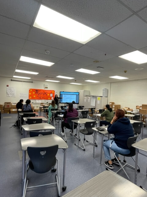 HMS Parents attending Parent Workshop