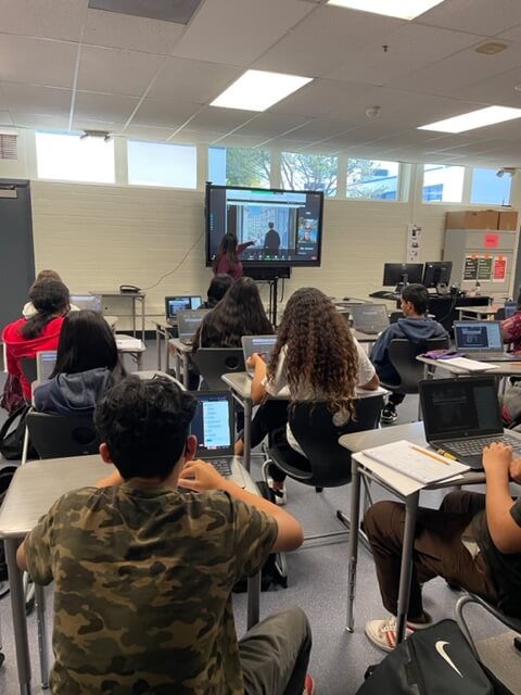 HMS Students on a Virtual Field Trip to the Getty