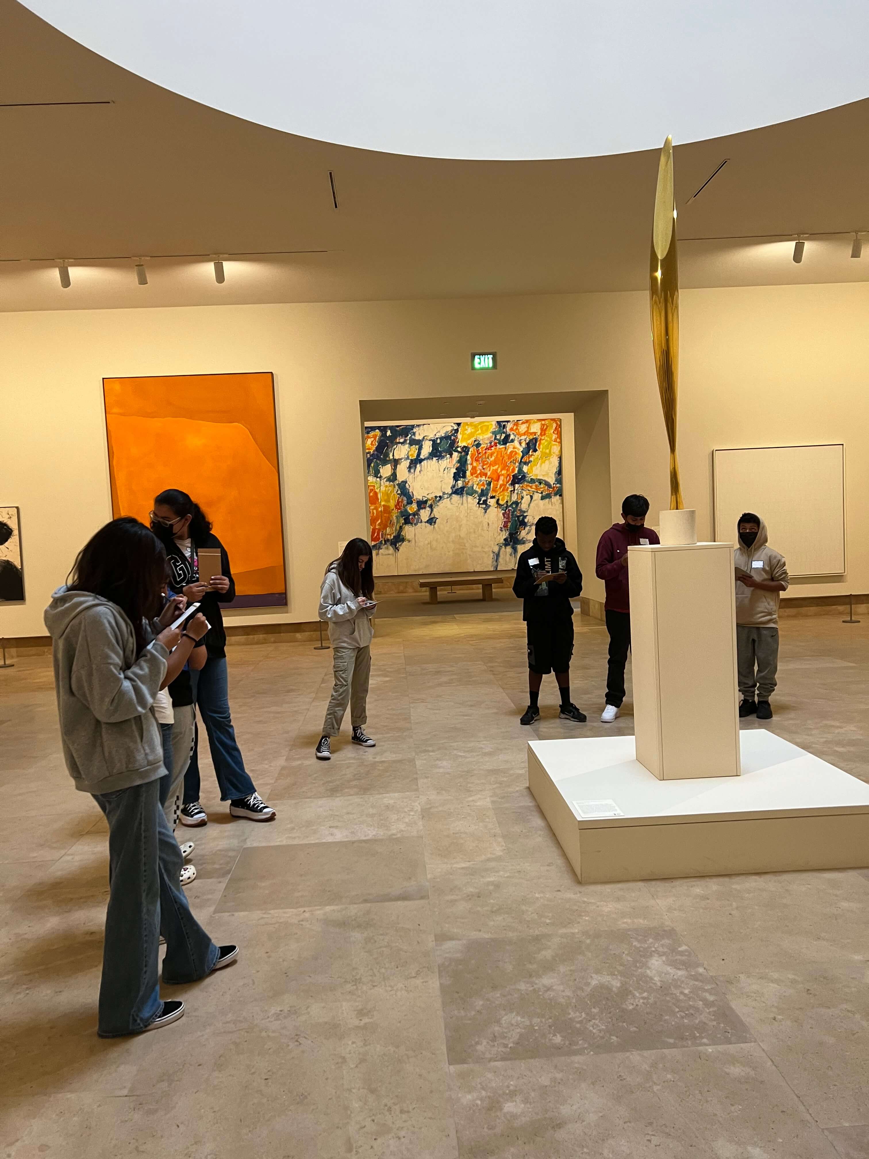 HMS G.A.T.E. students at the Norton Simon Museum