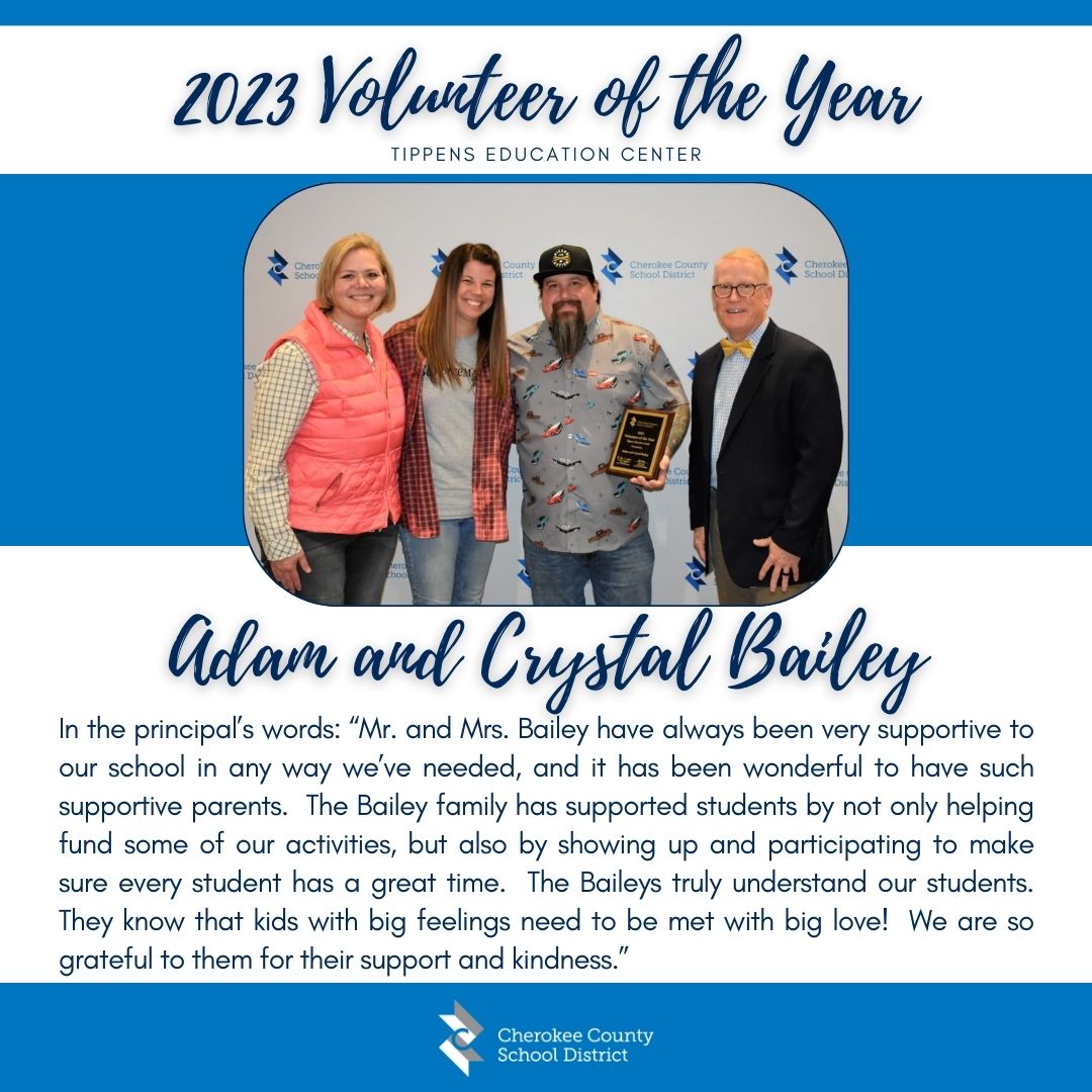 Meet a CCSD 2023 Volunteer of the Year: Adam and Crystal Bailey of ...