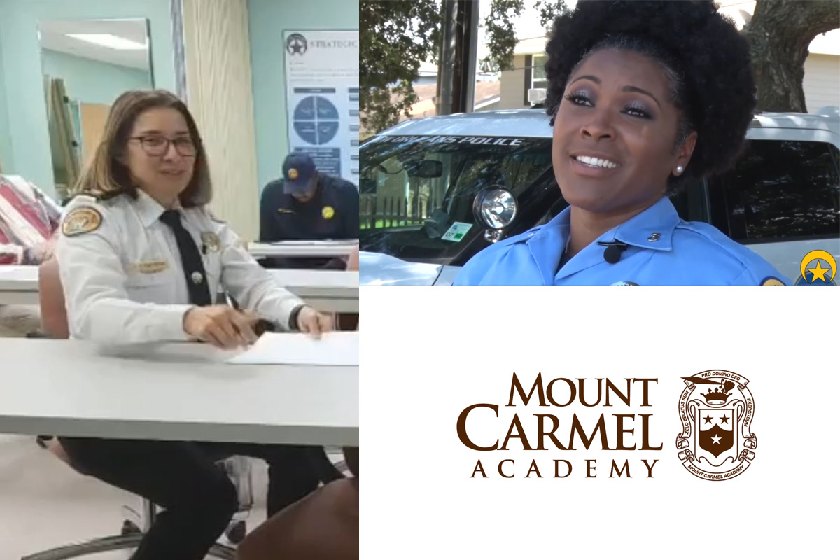 NOPD School Safety Presentation News Post General Mount Carmel Academy