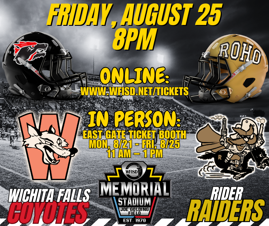 In Person Ticket Sales Announced For WFHS-Rider