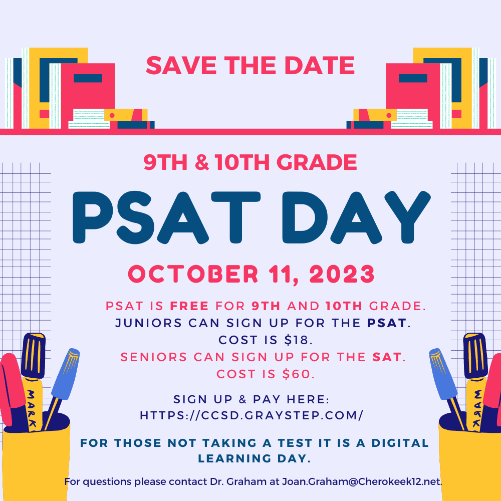 Last day to register for the PSAT is September 4th! Post Detail