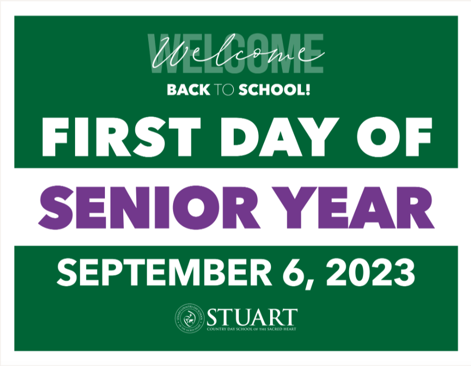 Download your first day of school sign! News