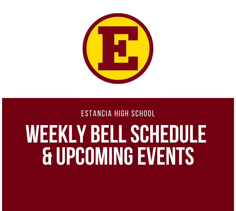 Weekly Bell Schedule & Upcoming Events