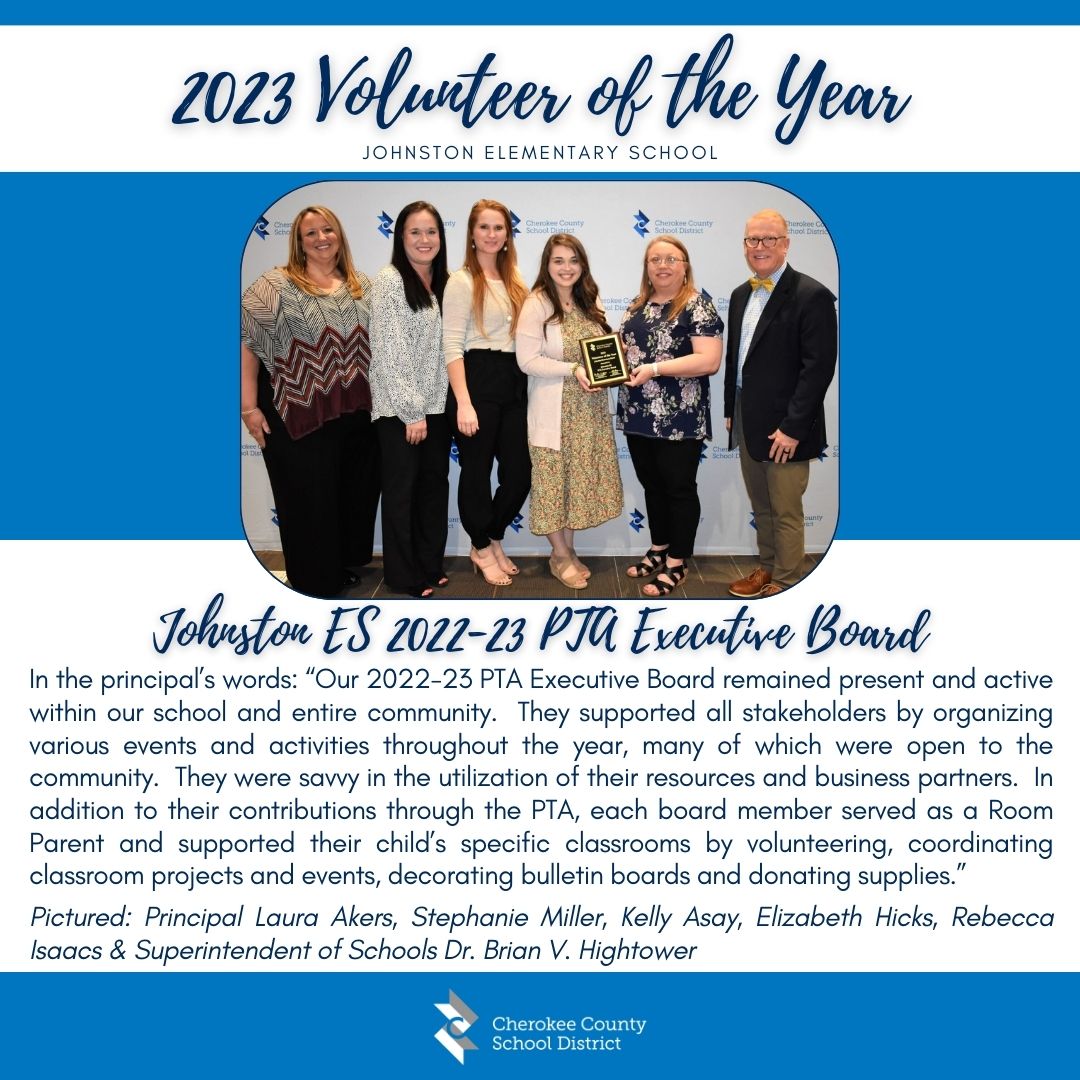 Meet a CCSD 2023 Volunteer of the Year Johnston ES 202223 PTA