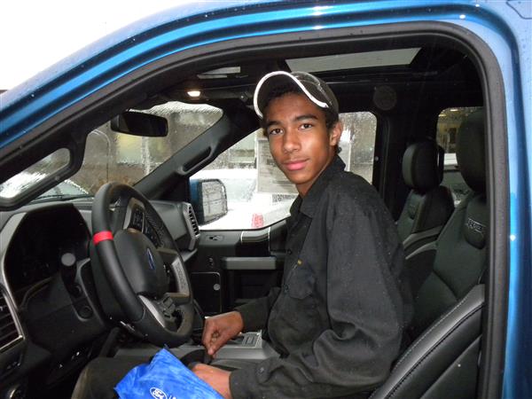 HE Braedan Brewer in Ford Raptor