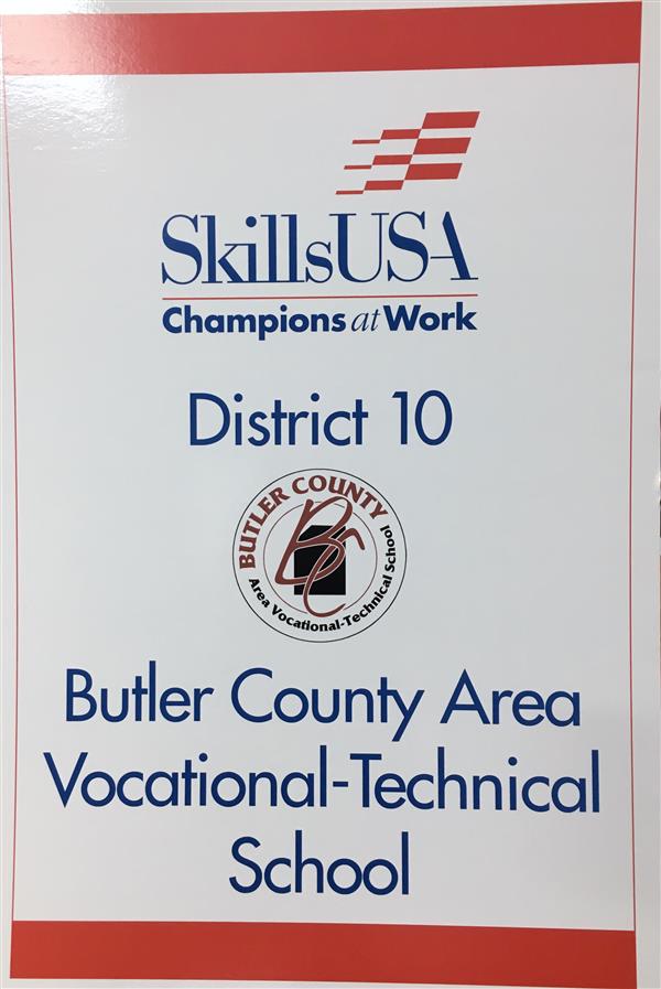 SkillsUSA District Sign