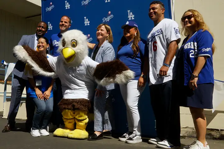 Students Score with L.A. Dodgers Donation