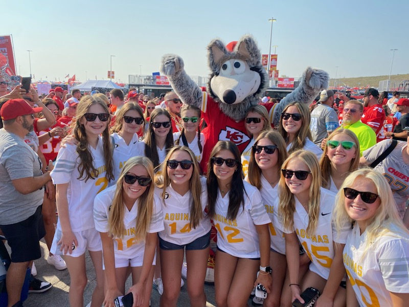 Girls Flag Football Club Attends the Chief's Home Opener!