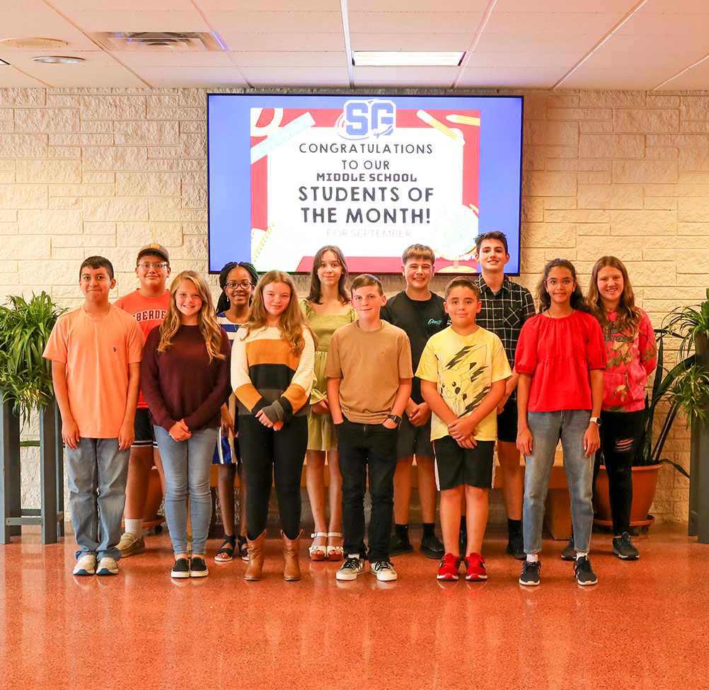SGAMS September Students of the Month | District News - Spring Grove ...