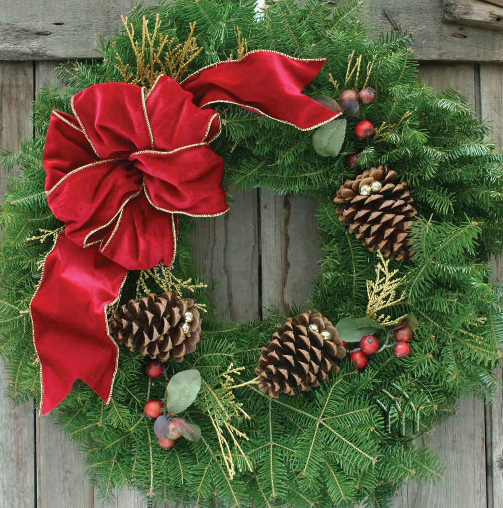 Red, White and Green Wreath W/Sweet Dreams Christmas - Small — Kittie's  Warriors Foundation