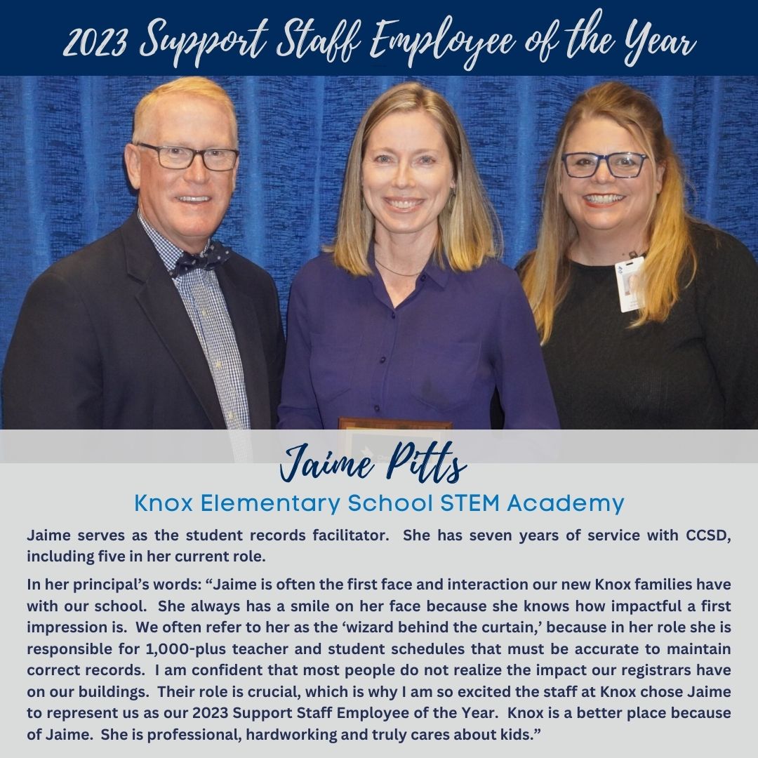 Meet a CCSD 2023 Support Staff Employee of the Year: Jaime Pitts