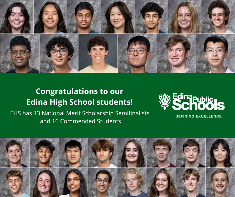 29 Edina High School students recognized in National Merit program