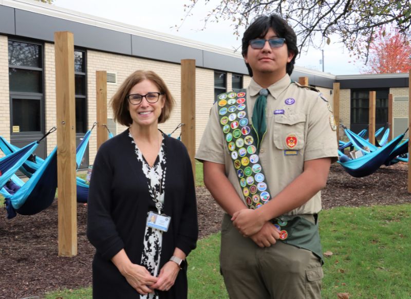 Walled Lake Western Eagle Scout helps provide Wixom Elementary with