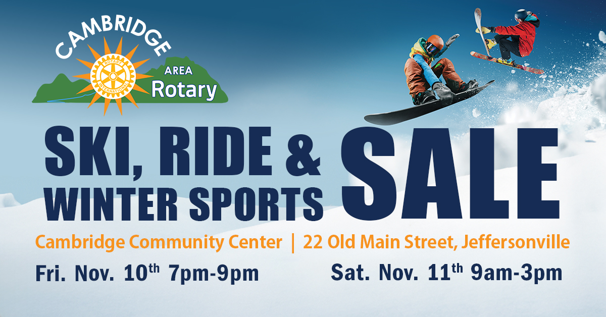 Ski, Ride & Winter Sports Sale Help Out! Details Cambridge