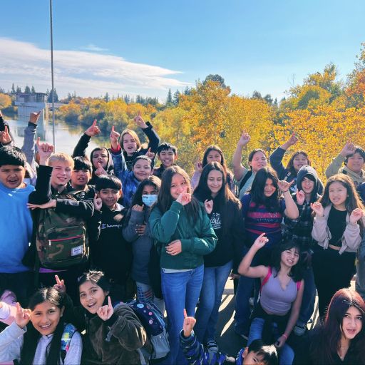 English language learners from Kingswood K8 tour California State