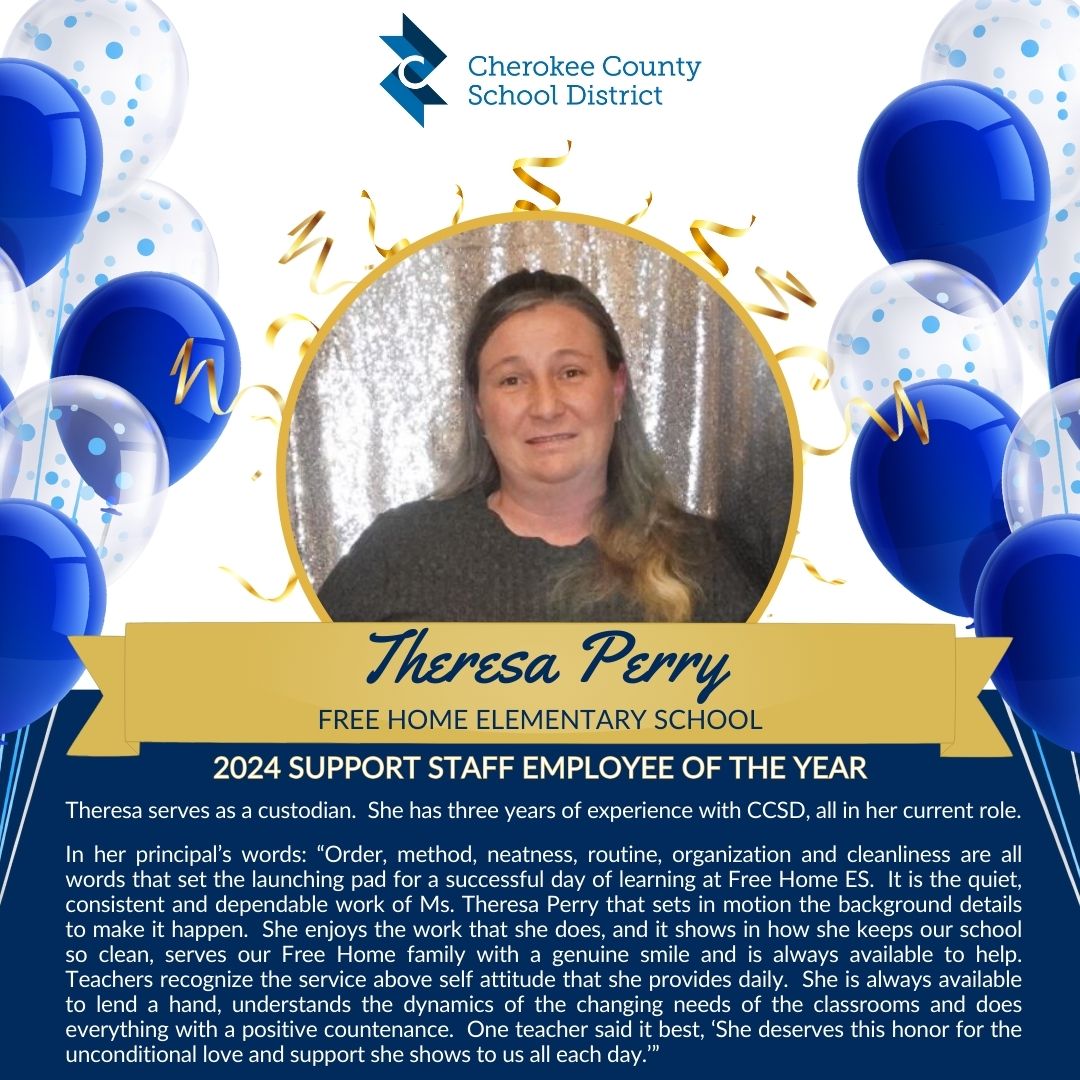 Meet a CCSD 2024 Support Staff Employee of the Year Theresa Perry of