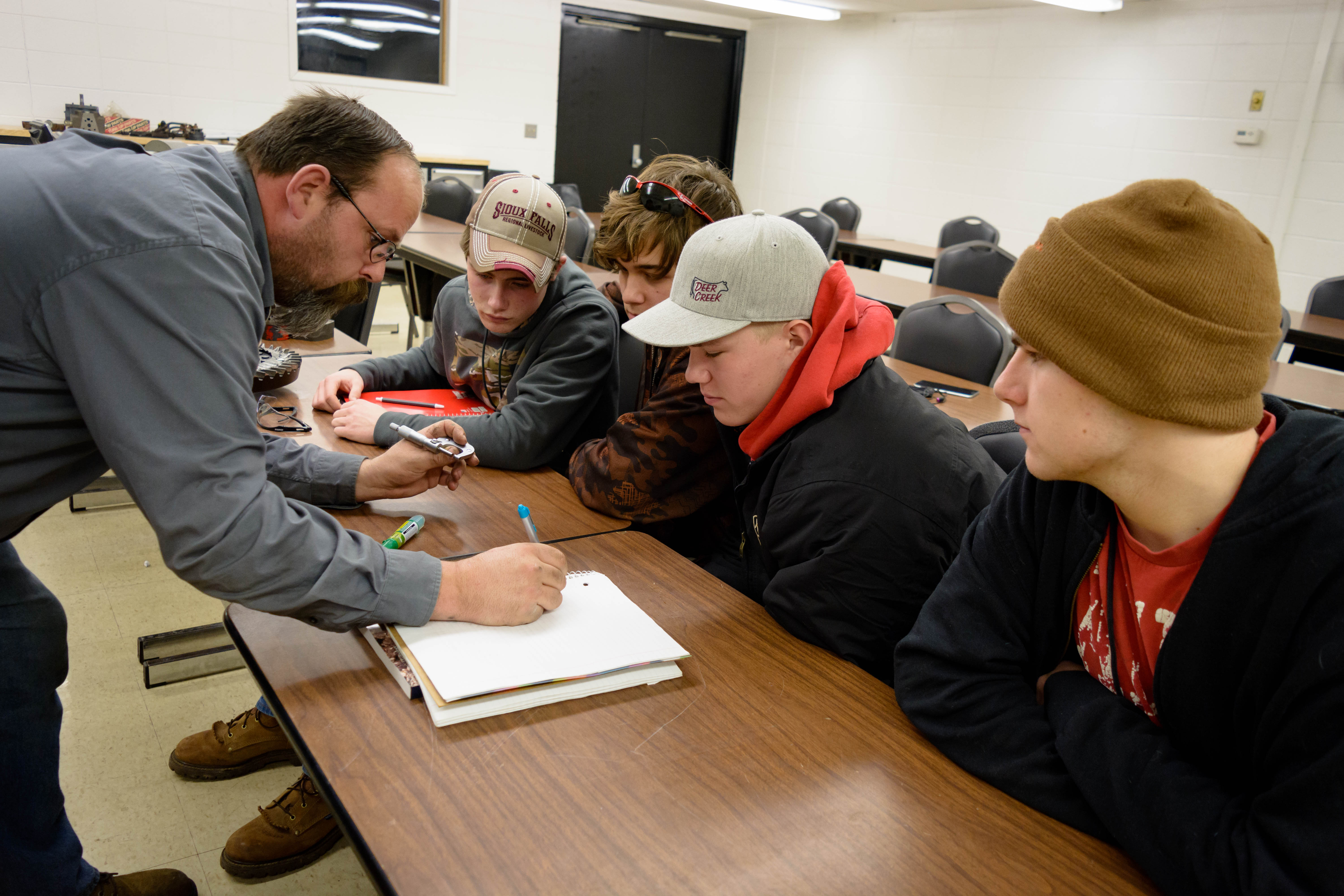 Students in the classroom