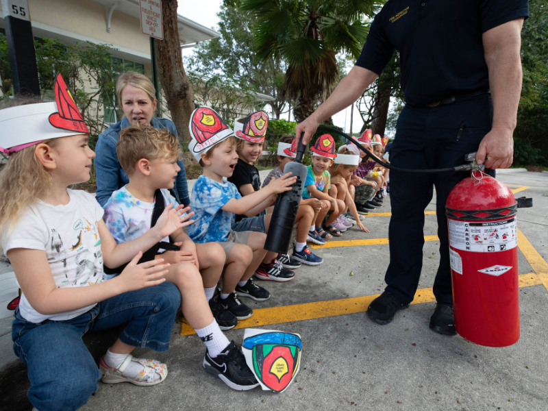 Pre-K Enjoys Special Visit From Boca Raton Fire Rescue and Police ...