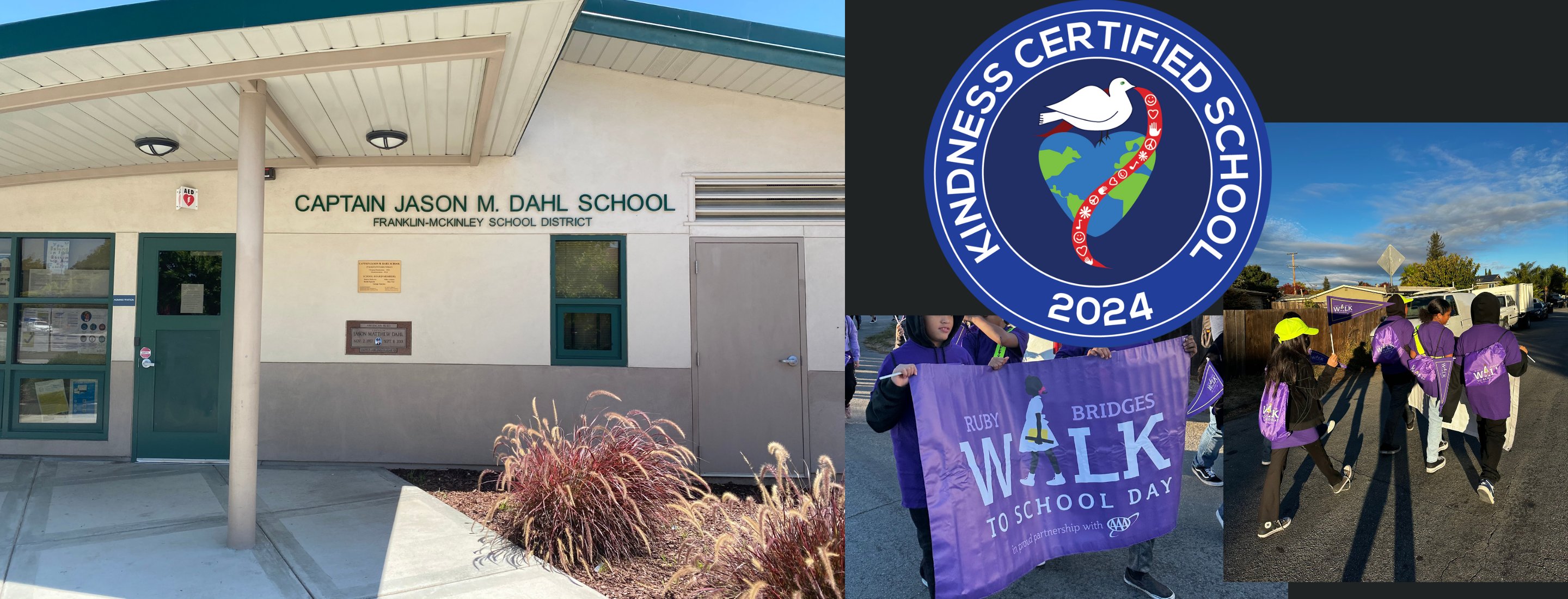 Dahl School, Kindness Certificate and Ruby Bridges Walk