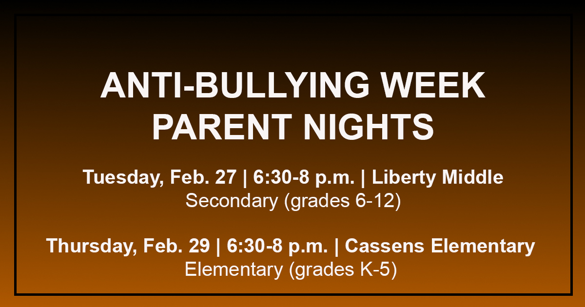 District #7 Anti-Bullying Parent Nights | Default Board Post Page