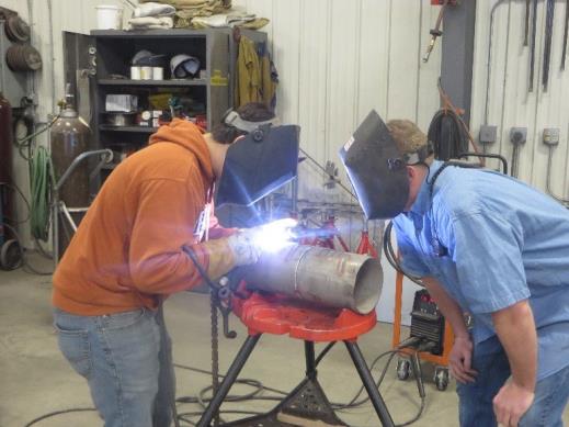 Students Welding at GF Energy