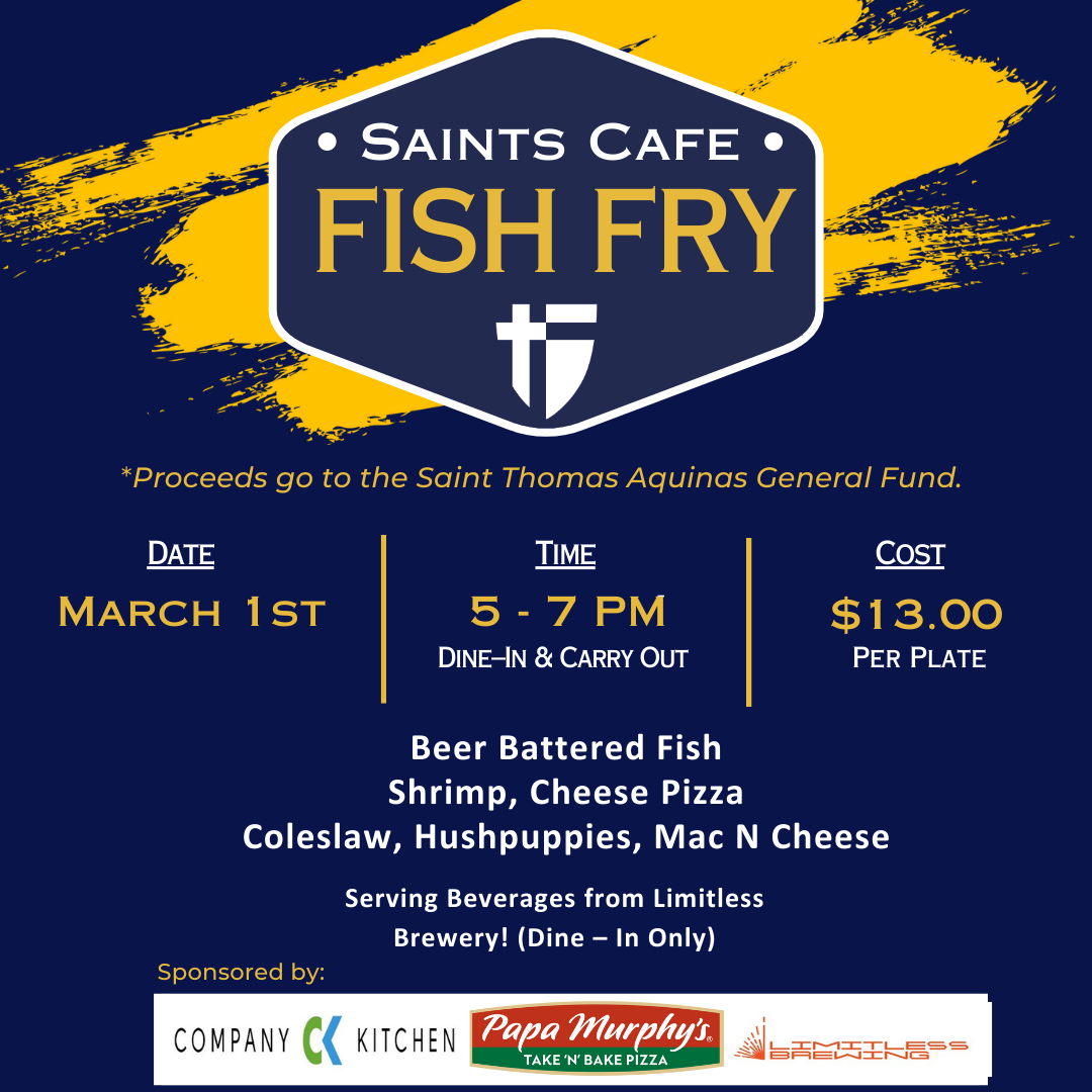 Fish Fry March 1 Newsletter Details