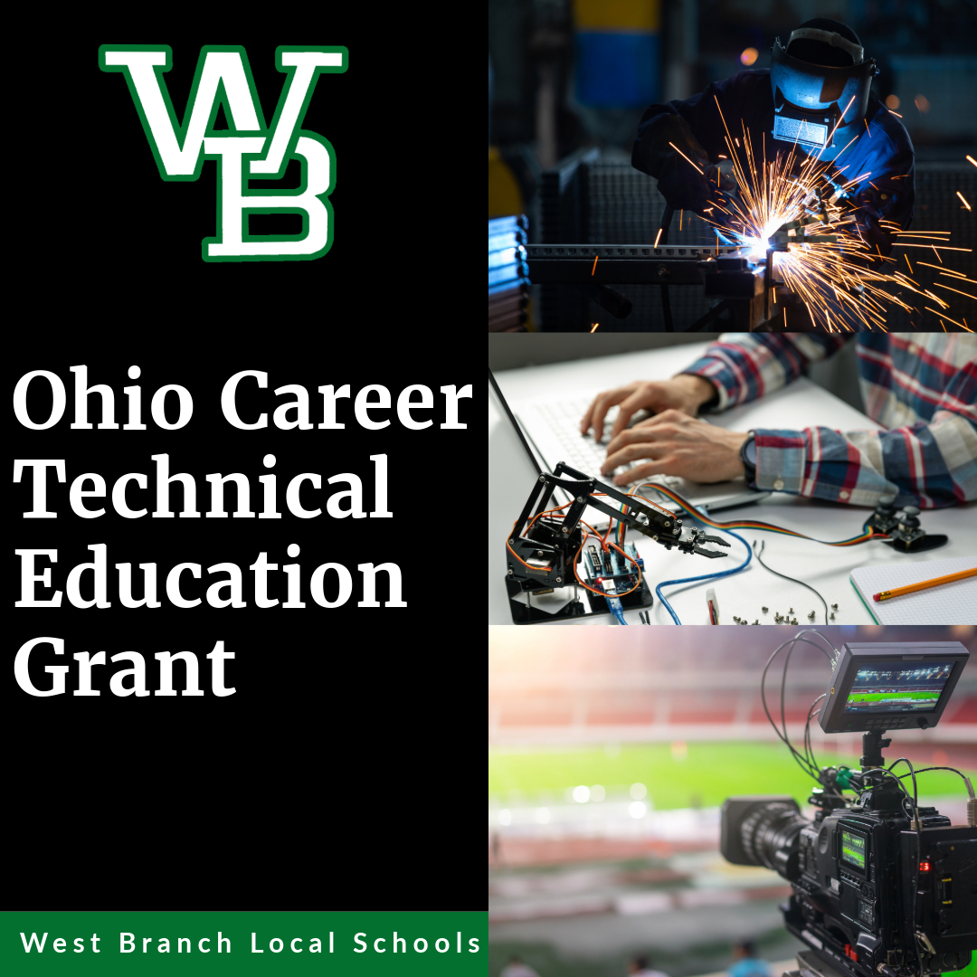 West Branch Local Schools Awarded Ohio Career Technical Education Equipment Grant for Innovation
