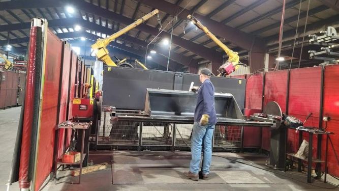Students at Jenkins Iron and Steel