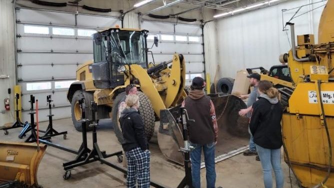 Students at Staples Public Works