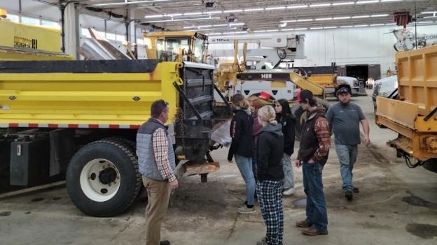 Students at Staples Public Works