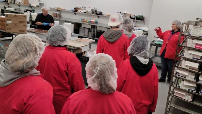 Students at Abby's Bakery