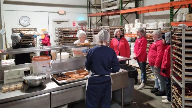 Students at Abby's Bakery