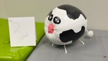 Cow painted Pumpkin