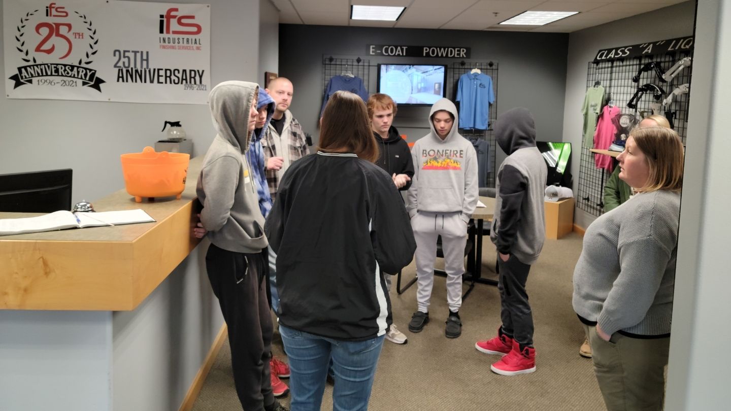 Group of Students at IFS Plant