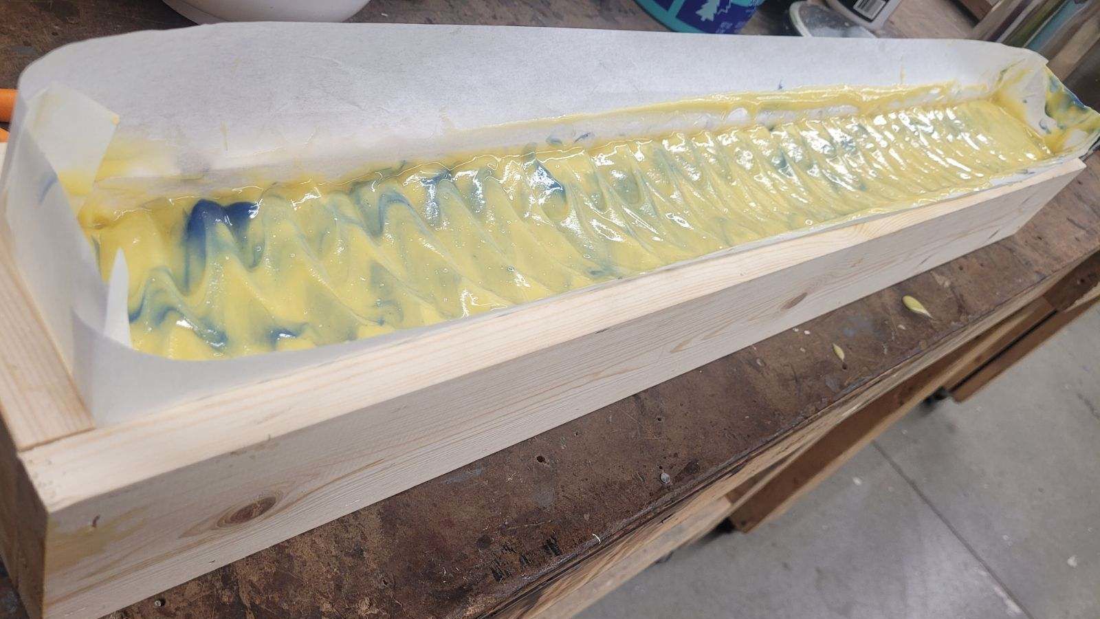 Soap in large mold