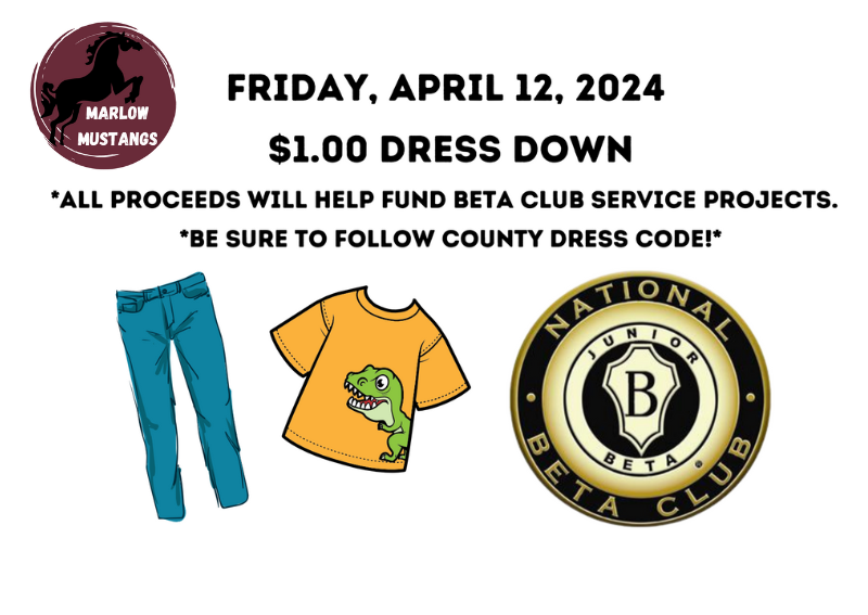 1 Dress Down Day (April 12th) Post Details