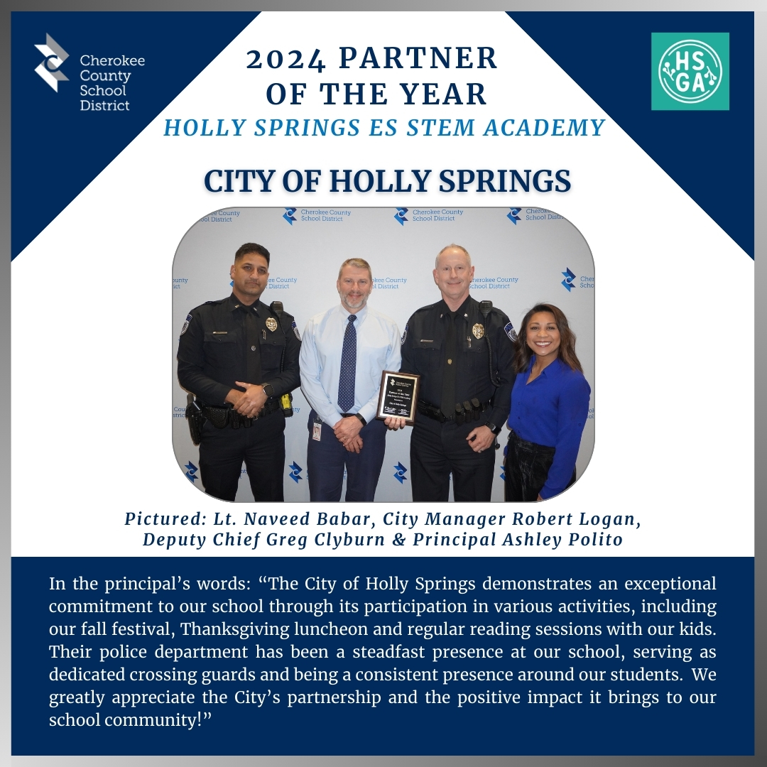 Meet a CCSD 2024 School Partner of the Year City of Holly Springs of