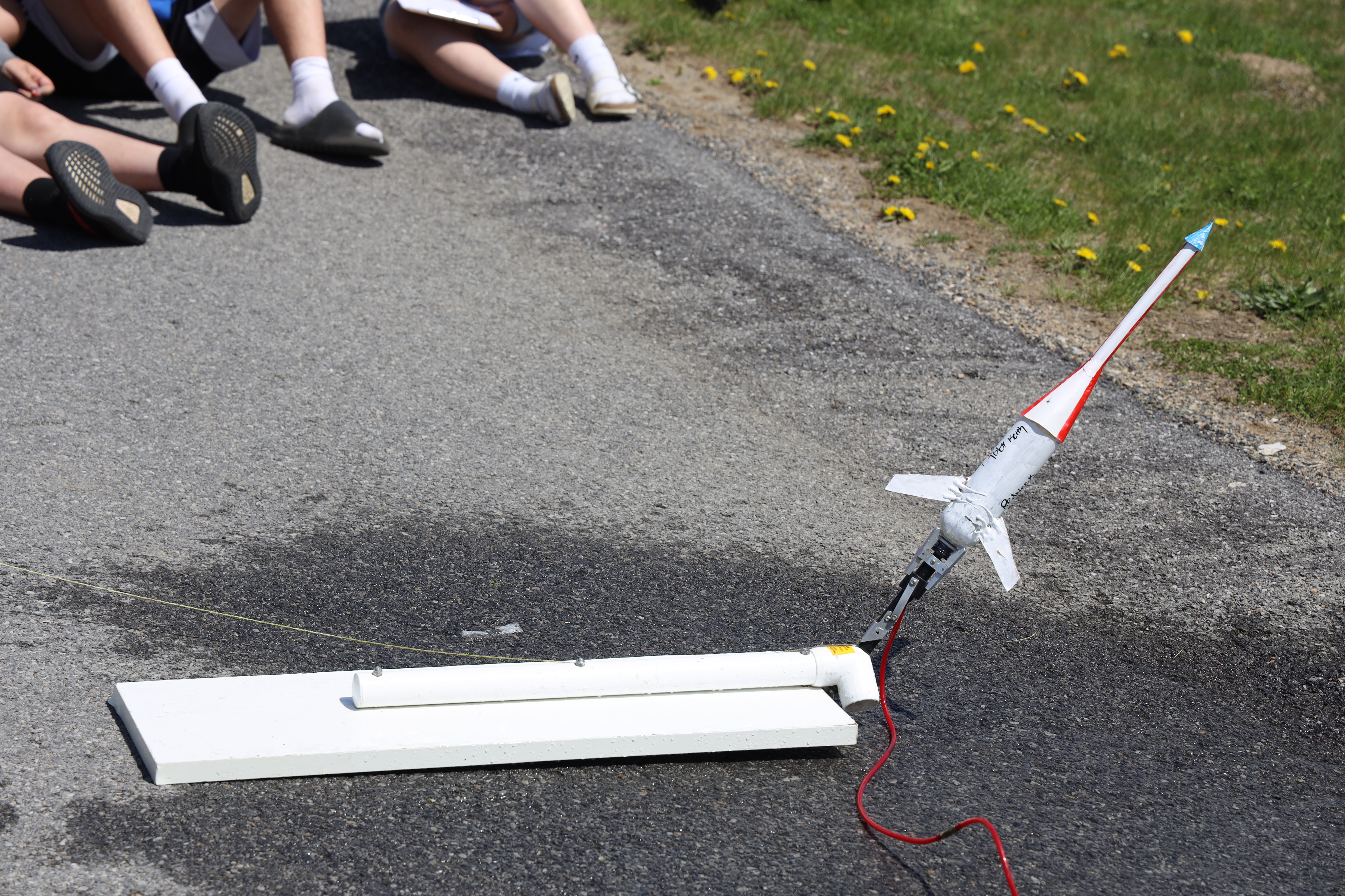Rocket Posts Eighth graders explore physics and engineering with bottle rocket ...