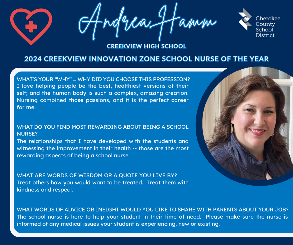 Congratulations to 2024 Creekview Innovation Zone Nurse of the Year ...