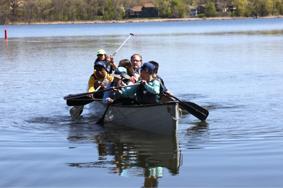 Osseo Education Center students learn outdoor skills at Fish Lake