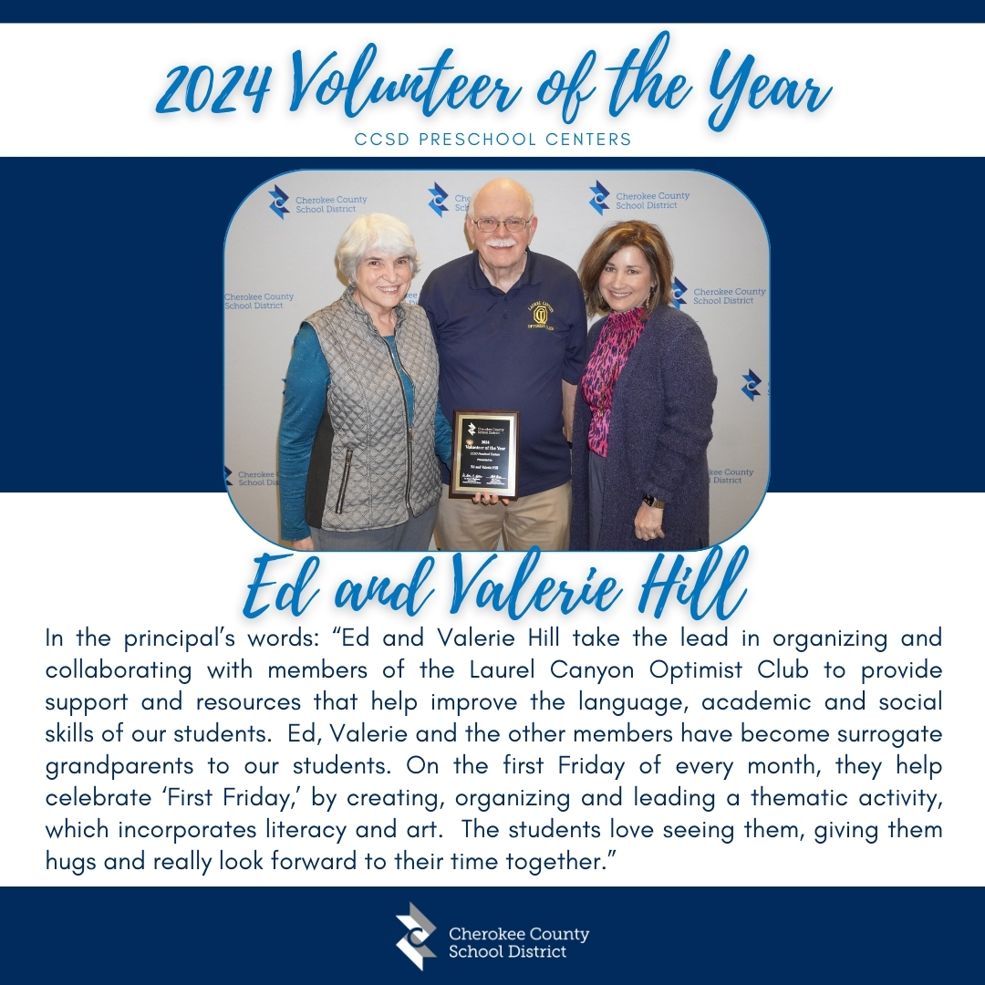 Meet a CCSD 2024 Volunteer of the Year Ed and Valerie Hill of CCSD